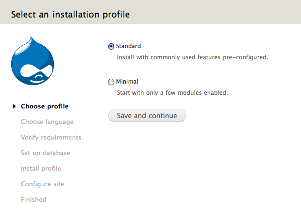 Scelta del tipo di installazione